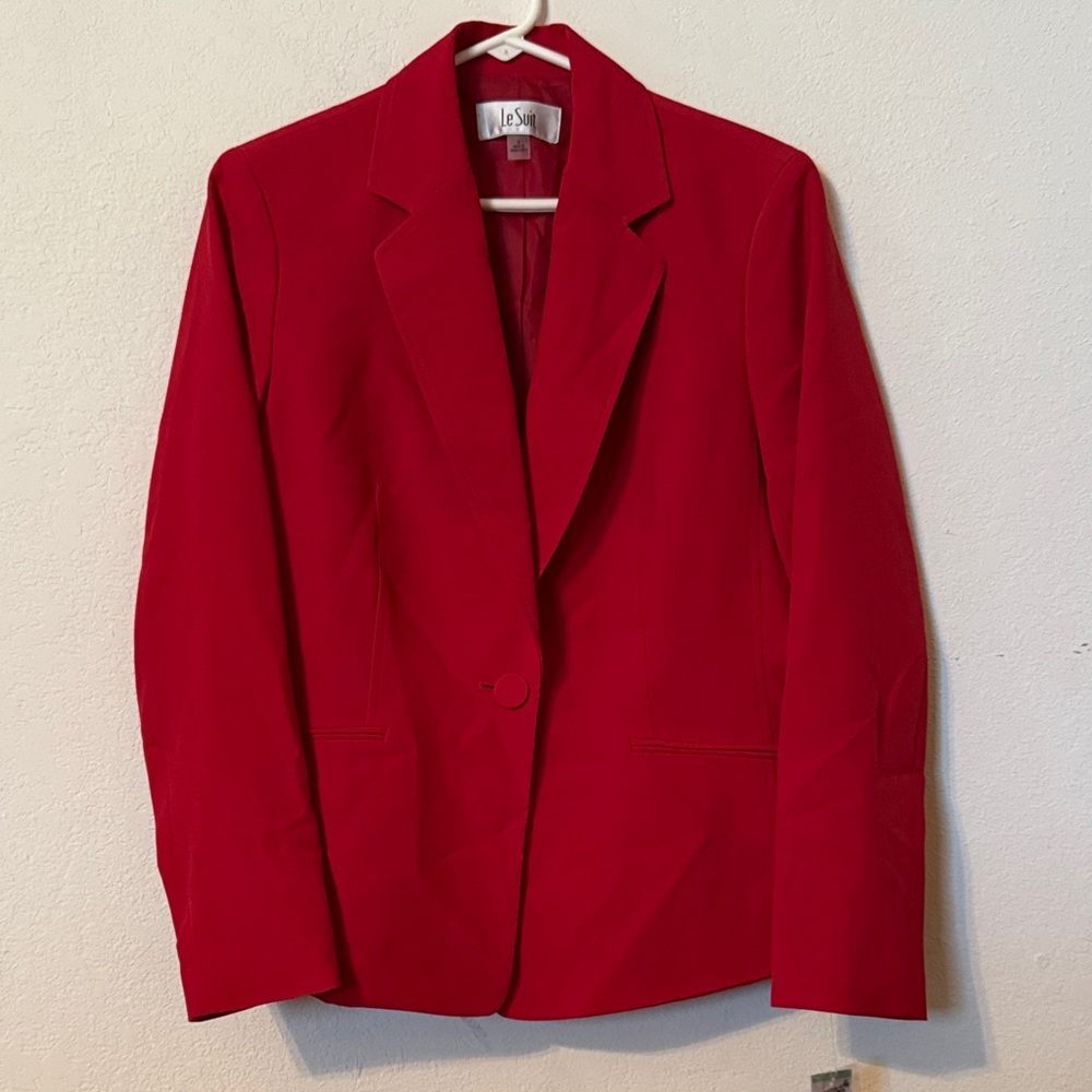 Le Suit Women's Red Blazer